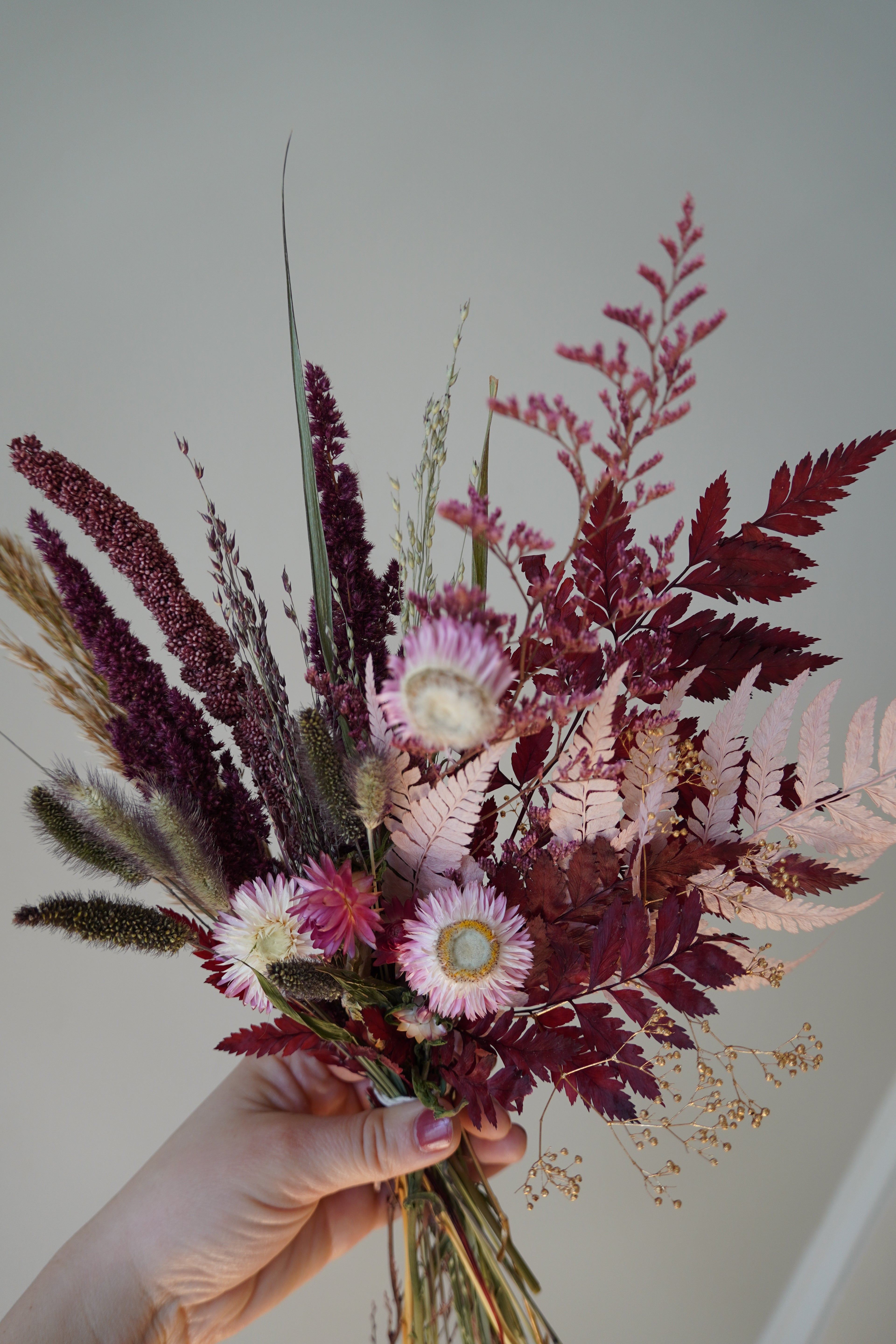 Strawberry Fields Dried Floral Arrangement