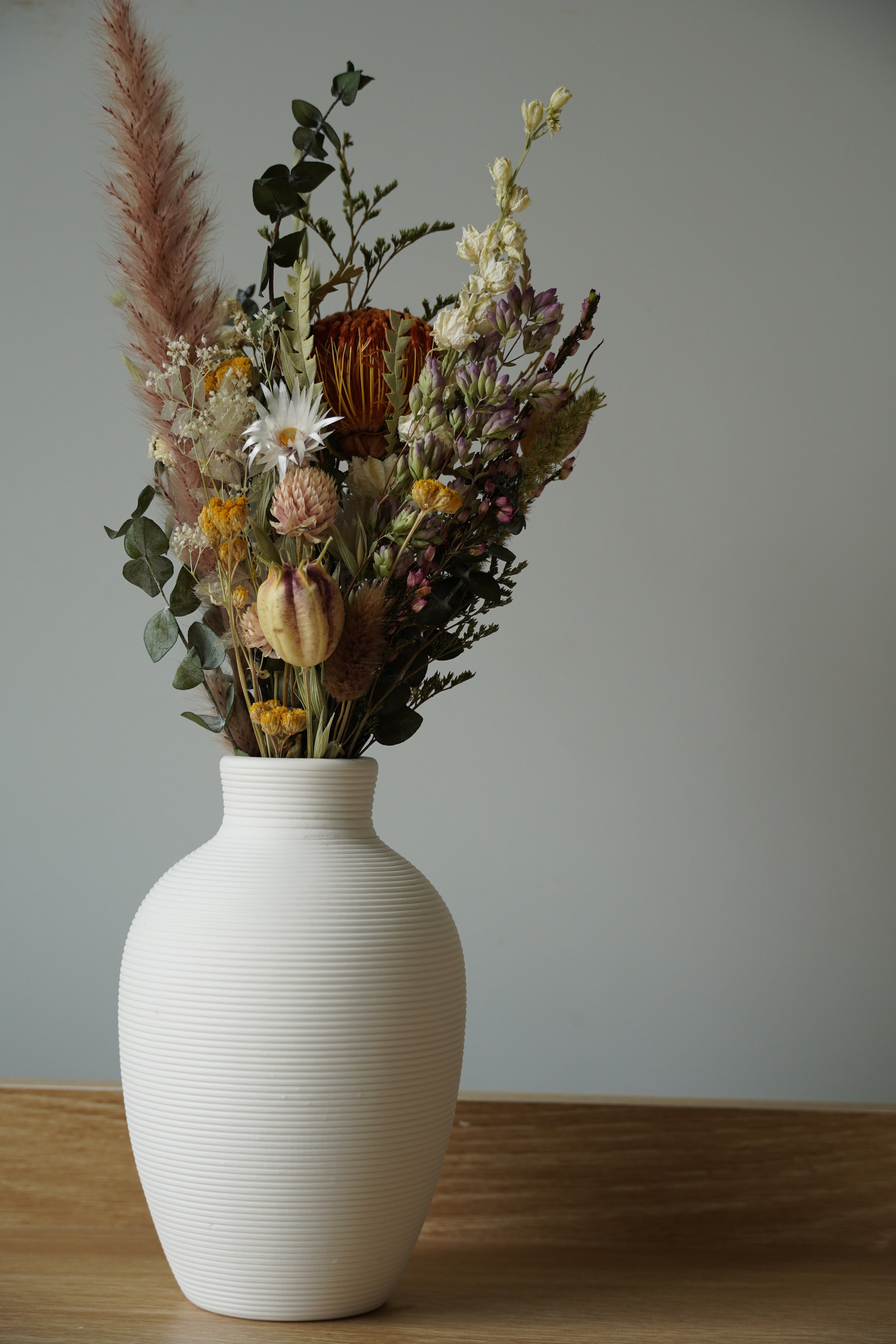 Golden Harvest Dried Floral Arrangement