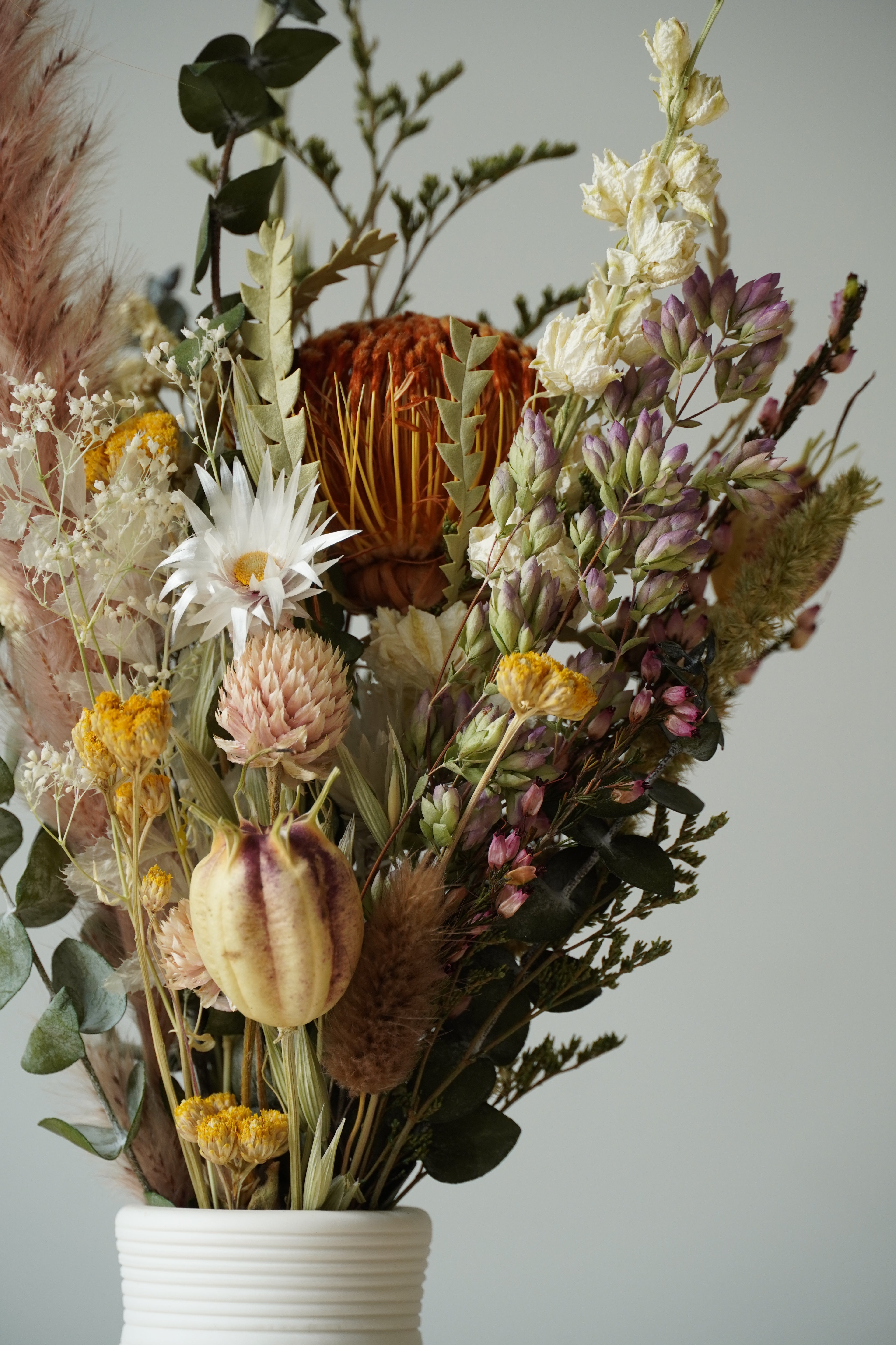 Golden Harvest Dried Floral Arrangement