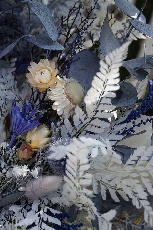Ink & Indigo Flower Bouquet