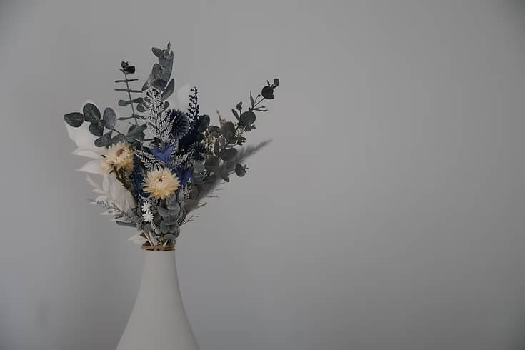 Ink & Indigo Flower Bouquet