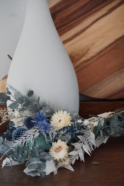 Ink & Indigo Flower Bouquet