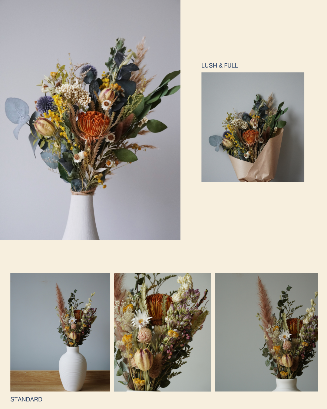 Golden Harvest Dried Floral Arrangement