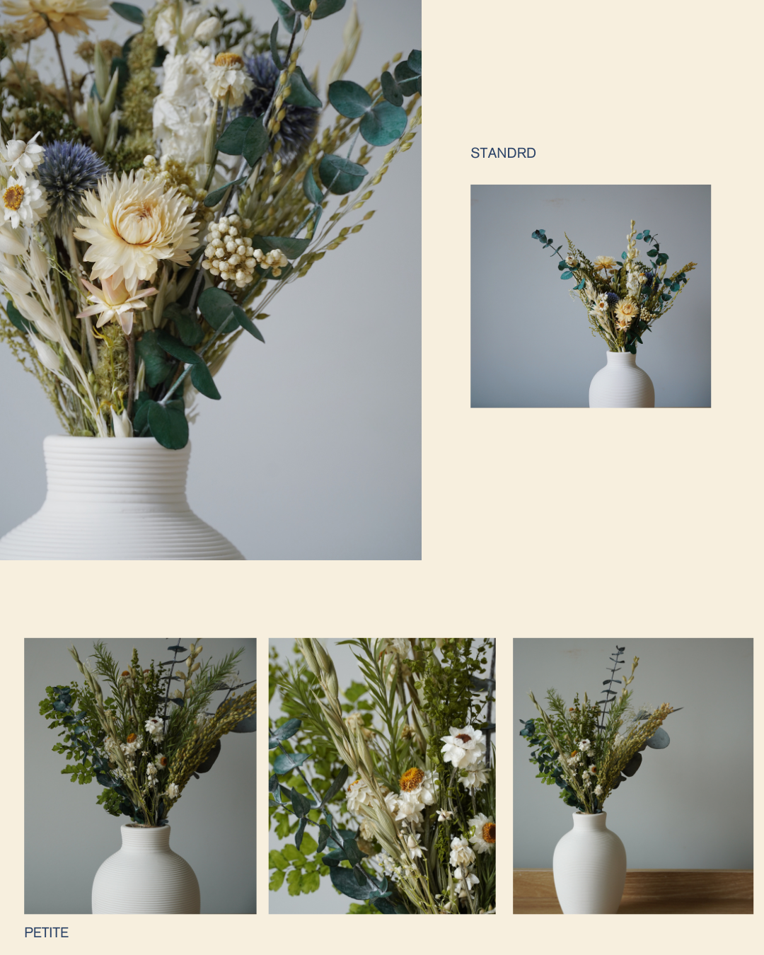 Clover & Cloud Dried Floral Arrangement