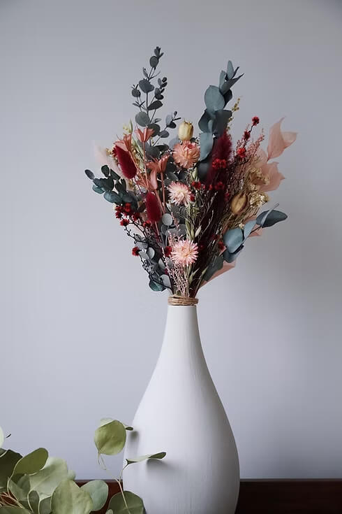 Strawberry Fields Dried Floral Arrangement